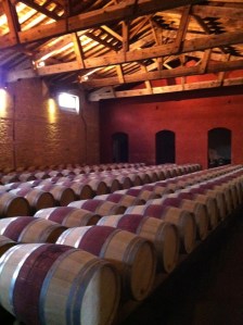 The barrel room.