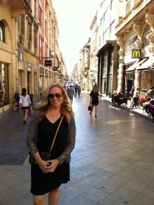 Christina in Bordeaux city.  Don't let that McDonald's in the back fool you - the food in Bordeaux is fantastic!