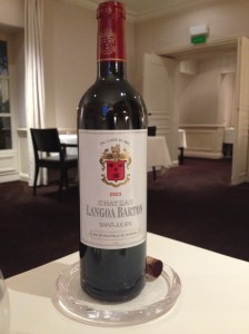 The 2003 Languoa Barton.