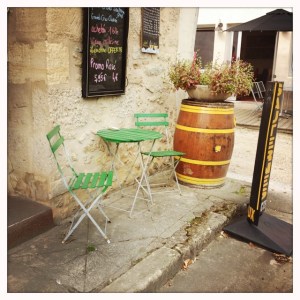 The super cute wine shop.