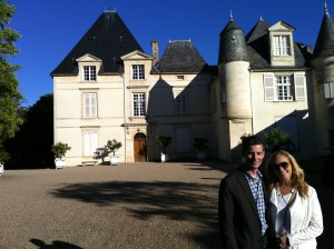 Bob and Christina Watt at Chateau Haut Brion.