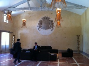 Part of our group in the tasting room.