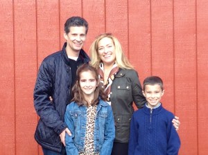 Bob, Christina, Bobby and Sophia Watt at the Remy Winery in Oregon.