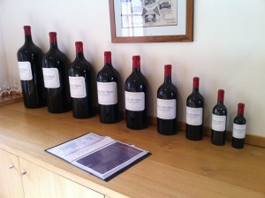 From half bottle to Melchiore.  No, we didn't taste all of that!