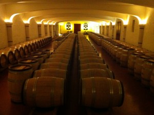 The barrel room.