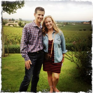 Bob and Christina Watt at Troplong Mondot.