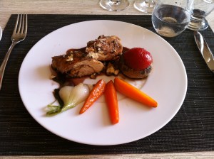 The chicken was deceptively simple and delicious.