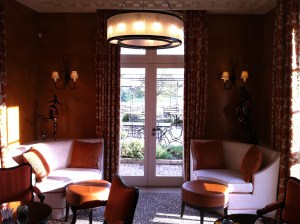 The view looking out onto the terrace.