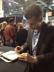 Bob hard at work writing notes.