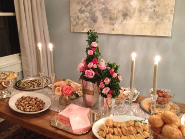 The beautiful table.