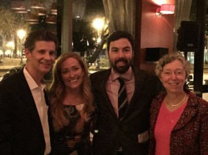 Bob Watt, Christina Watt, Jean-Charles Cazes from Lynch Bages and Nancy Rugas from Chateau Suduiraut